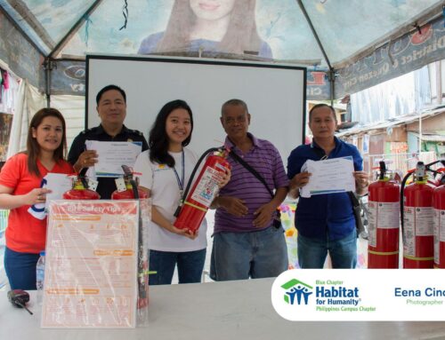 Habitat’s Blue Chapter initiates a fire prevention project in Bistekville 4